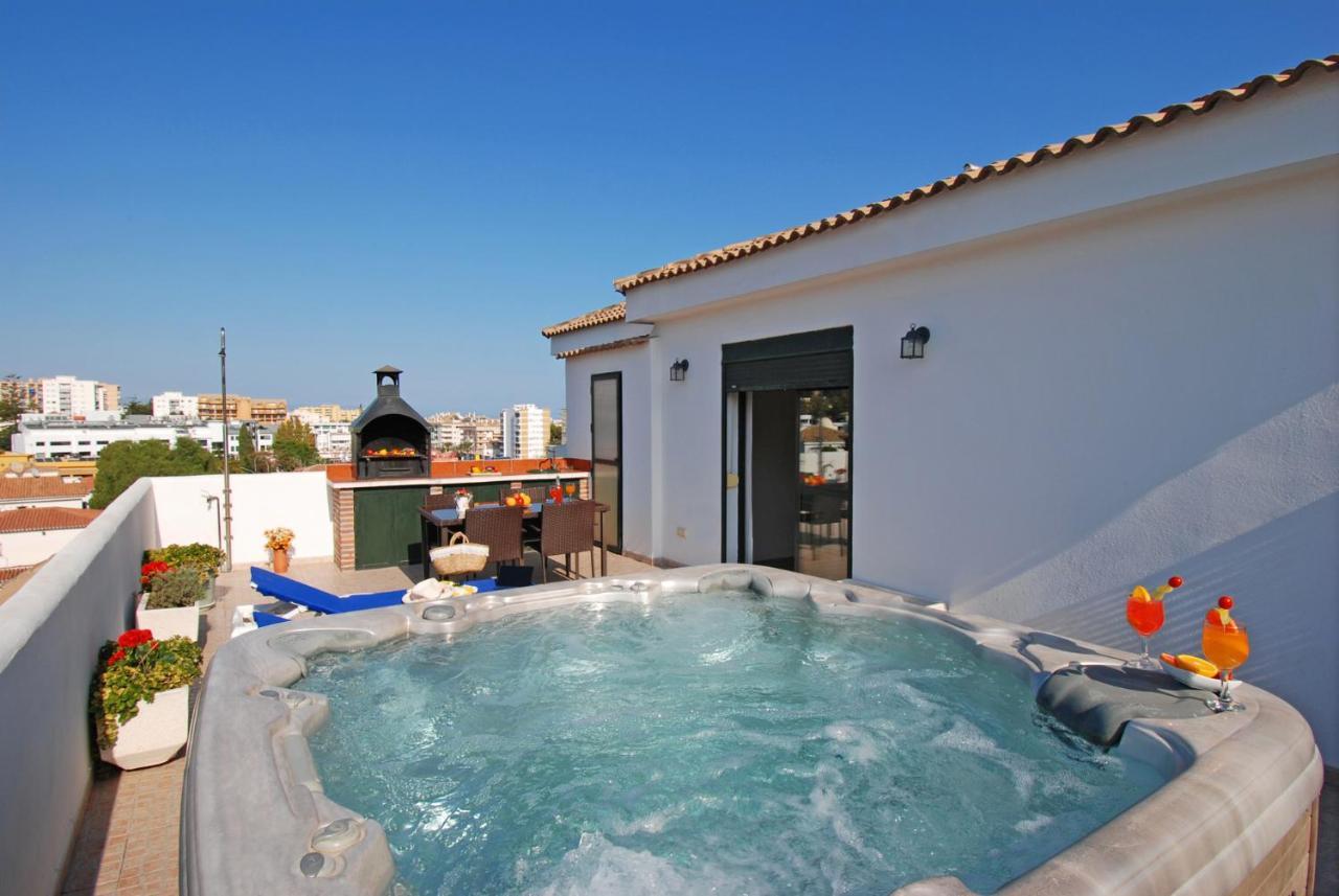 Apartamento Isla De Benalmadena 1, Jacuzzi, 80M From The Sea, Ac, Bbq, Private Parking, Big Terrace Exterior foto